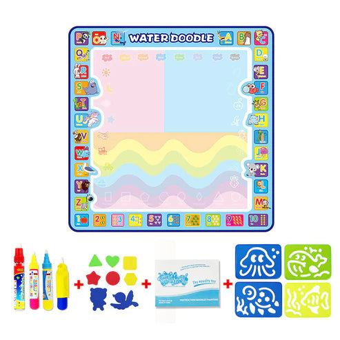 Alphabet animal water canvas